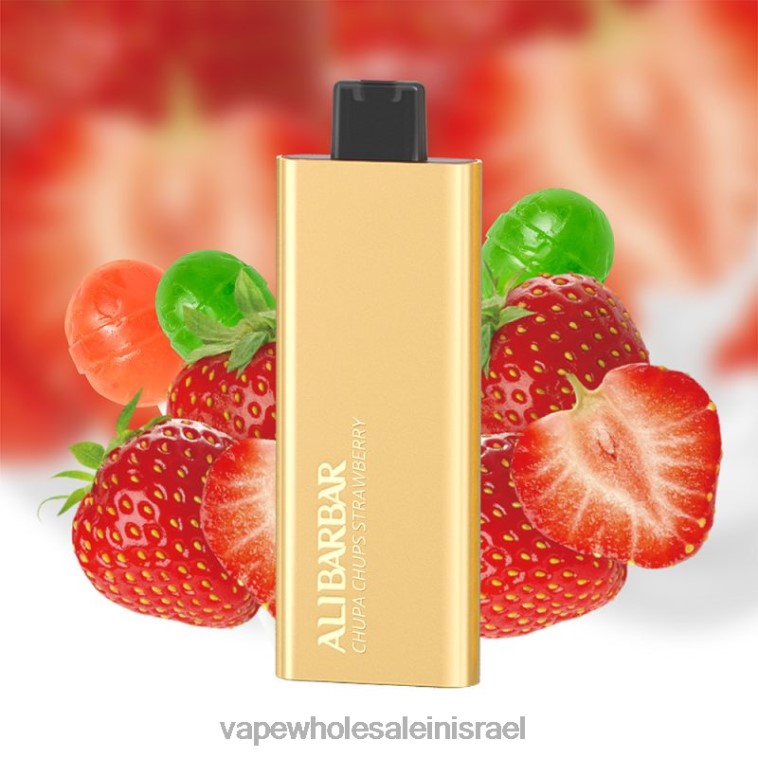 Vape Store Jerusalem - Alibarbar Pandora 7000 וואפ חד פעמי chupa chups תות PTX6253