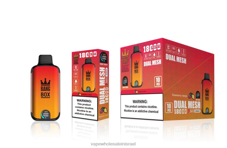 Vape Wholesale In Israel - Bang Box 18000 שאיפות מנגו תות XFRF699