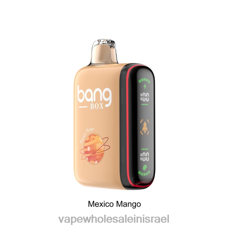 Vape Wholesale In Israel - Bang Box תצוגת כוח חכמה של 9000-18000 נשיפות מנגו מקסיקני XFRF631