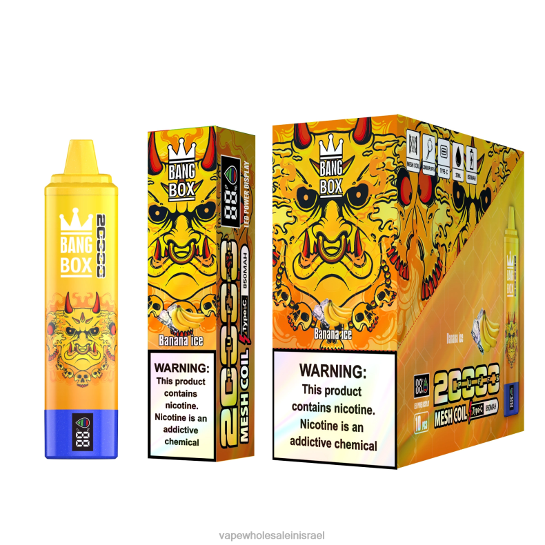 Vape Wholesale Jerusalem - Bang Box 20000 קרח בננה XFRF657