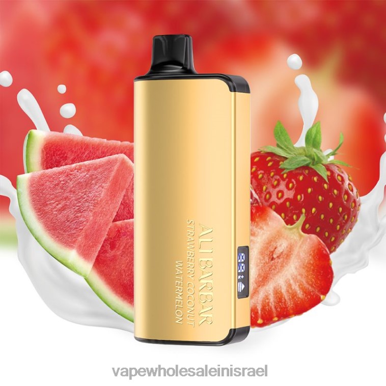 Vape Store Jerusalem - Alibarbar Ingot 20,000 אדים חד פעמיים אבטיח קוקוס תות PTX6243