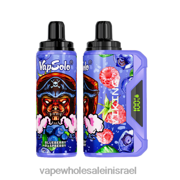 Vape Wholesale Jerusalem - Vapsolo VIKING ואפי חד פעמי אוכמניות פטל PTX62132