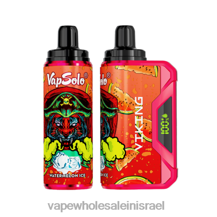 Vape Wholesale Jerusalem - Vapsolo VIKING ואפי חד פעמי קרח אבטיח PTX62142