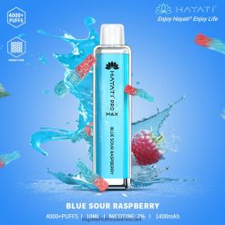 8X822D150 - סיגריה אלקטרונית פטל חמוץ כחול Hayati Pro Max 4000