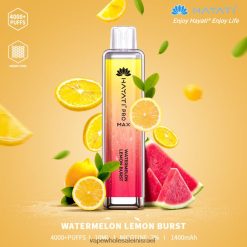 8X822D182 - סיגריה אלקטרונית ללא ניקוטין פרץ לימון אבטיח Hayati Pro Max 4000