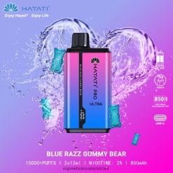 8X822D199 - Vape Store Jerusalem דוב גומי כחול razz Hayati Pro Ultra