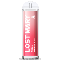 8X822D402 - סיגריה אלקטרונית ללא ניקוטין קרח תפוח אדום LOST MARY QM600
