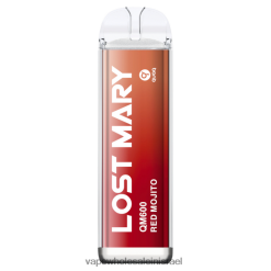 8X822D404 - סיגריה אלקטרונית נטענת מוחיטו אדום LOST MARY QM600