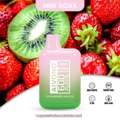 סיגריה אלקטרונית - Aivono AIM MINI BOXX 600 קרח קיווי תות T2JL60234