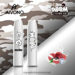 סיגריה אלקטרונית חד פעמית - Aivono AIM BOOM 600 קרח ליצ'י T2JL60365