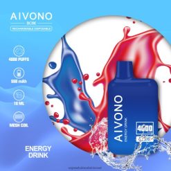 סיגריה אלקטרונית חד פעמית - Aivono AIM BOXX 4000 משקה אנרגיה T2JL60225