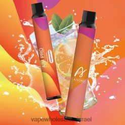 סיגריה אלקטרונית חד פעמית - Aivono AIM PRO 1500 סודה כתומה T2JL60165