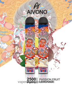 סיגריה אלקטרונית חד פעמית - Aivono AIM SNAKE 2500 לימונדה פסיפלורה T2JL60315