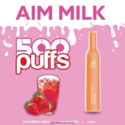 סיגריה אלקטרונית ללא ניקוטין - Aivono AIM MILK 500 אנרגיית תות T2JL60266