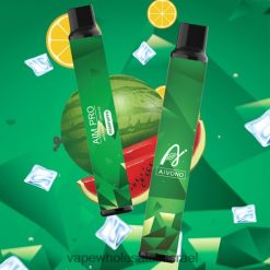 סיגריה אלקטרונית ללא ניקוטין - Aivono AIM PRO 1500 קרח לימון אבטיח T2JL60166