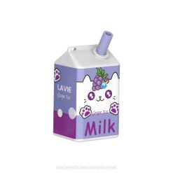 סיגריה אלקטרונית ללא ניקוטין - LAVIE MILK 7000 שאיפות 4820186 קרח ענבים