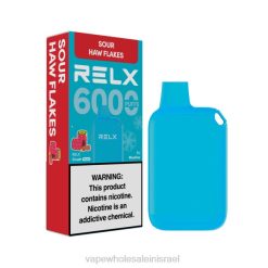 סיגריה אלקטרונית ללא ניקוטין - RELX Crush Pocket 6000 קפואים פתיתי האו חמוץ VHRH16