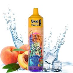 סיגריה אלקטרונית ללא ניקוטין - UWIN CRYSTAL ואפי חד פעמי 35k קרח אפרסק בקיץ 8DLLX31