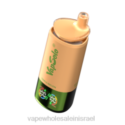סיגריה אלקטרונית ללא ניקוטין - VapSolo Triple 30000 שאיפות D02B6 פטל תות ומלון טריפל ואננס מנגו חמוץ