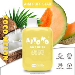 סיגריה אלקטרונית מומלצת - Aivono AIM PUFF STAR 6500 cocomelon T2JL60297
