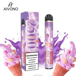 סיגריה אלקטרונית מומלצת - Aivono AIM STICK 2500 גלידת טארו וניל T2JL60147