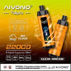 סיגריה אלקטרונית מומלצת - Aivono Fatpro 22000 חלום צלול T2JL607