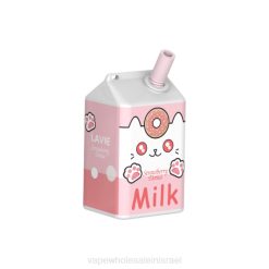 סיגריה אלקטרונית מומלצת - LAVIE MILK 7000 שאיפות 4820177 סופגניית תות