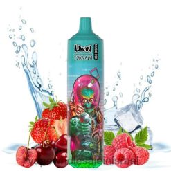 סיגריה אלקטרונית מומלצת - UWIN CRYSTAL ואפי חד פעמי 35k קרח דובדבן פטל תות 8DLLX22