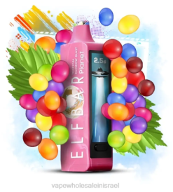 סיגריה אלקטרונית מחיר - Elf Bar Planet 25,000 פיצוץ קשת טרופי 8LHL29