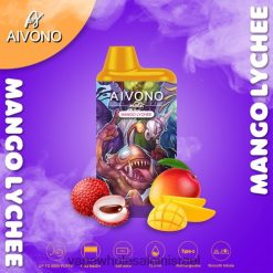 סיגריה אלקטרונית נטענת - Aivono AIM MAGIC סיגרית קופסת פה 5800 מנגו ליצ'י T2JL6098