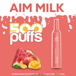 סיגריה אלקטרונית נטענת - Aivono AIM MILK 500 אבטיח מנגו אפרסק T2JL60268