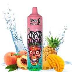 סיגריה E - UWIN CRYSTAL ואפי חד פעמי 35k אננס מנגו אפרסק 8DLLX25