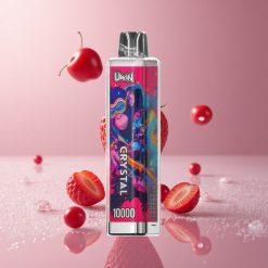 UWIN Crystal 10000 Puffs תות חמוציות דובדבן עם תאורת RGB