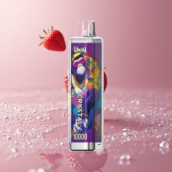 UWIN Crystal 10000 Puffs תות ענב תאורת RGB