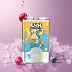 Uwin Crystal Twins 40000 פַּאפִים אוכמניות פטל דובדבן קרח עם סוללה נטענת 850mAh