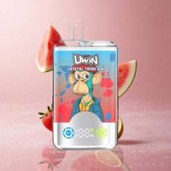 UWIN Crystal Twins 40000 Puffs תות אבטיח לימון ליים סוללה נטענת 850mAh