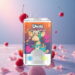 Uwin Crystal Twins 40000 Puffs תות פטל דובדבן מר בלו סוללה נטענת 850mAh