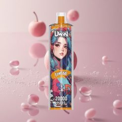 Uwin Shisha Hookah Crystal 20000 Puffs אהבה 66 22 מ"ל