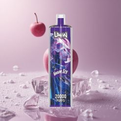 Uwin Shisha Hookah Crystal 20000 Puffs גלידה ענבים סוללה 650 mAh