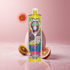 Uwin Shisha Hookah Crystal 20000 Puffs קיווי פסיפלורה גויאבה סוללה נטענת 650 mAh