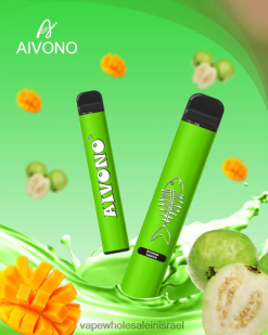 Vape Store Jerusalem - Aivono AIM FISHBONE 600 גויאבה מנגו T2JL60283