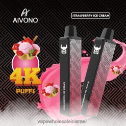 Vape Store Jerusalem - Aivono AIM FREAK 4000 גלידת תותים T2JL60263