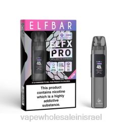 Vape Store Jerusalem - ELFBAR ELFX Pro פתח מכשיר POD אָפוֹר 2RN43