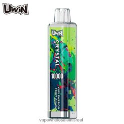 Vape Store Jerusalem - UWIN CRYSTAL 10,000 אדים חד פעמיים קיווי פסיפלורה גויאבה 8DLLX8
