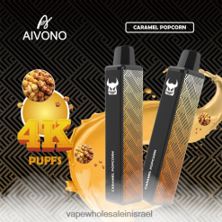 Vape Wholesale In Israel - Aivono AIM FREAK 4000 פופקורן קרמל T2JL60261