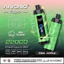 Vape Wholesale In Israel - Aivono Fatpro 22000 שני תפוחים T2JL601