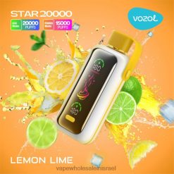 Vape Wholesale In Israel - VOZOL STAR 20000 2L0R011 לימון ליים