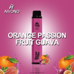 Vape Wholesale Jerusalem - Aivono AIM BINGO 4000 גויאבה פסיפלורה כתומה T2JL60132