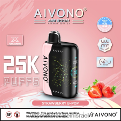 Vape Wholesale Jerusalem - Aivono AIM BOOM 25,000 תות בי-פופ T2JL60352