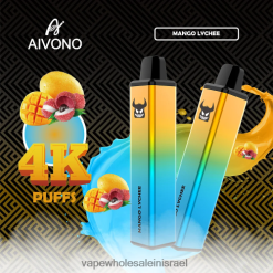 Vape Wholesale Jerusalem - Aivono AIM FREAK 4000 מנגו ליצ'י T2JL60262